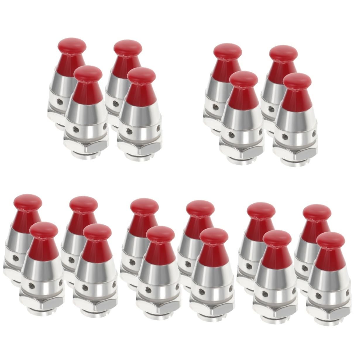 Uonlytech Lot De 5 Soupapes De Sécurité De Rechange pour Autocuiseur Limiteur De Pression 80 Kpa 4 Pièces X 5
