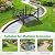 Giantex 3.3 FT Metal Garden Bridge, 330 lbs Capacity Outdoor Landscape Bridges with Powder-Coated Finish & Scrollwork Rails, Decorative Bridge for Backyard, Lawn, Garden Pathway, Easy Assembly