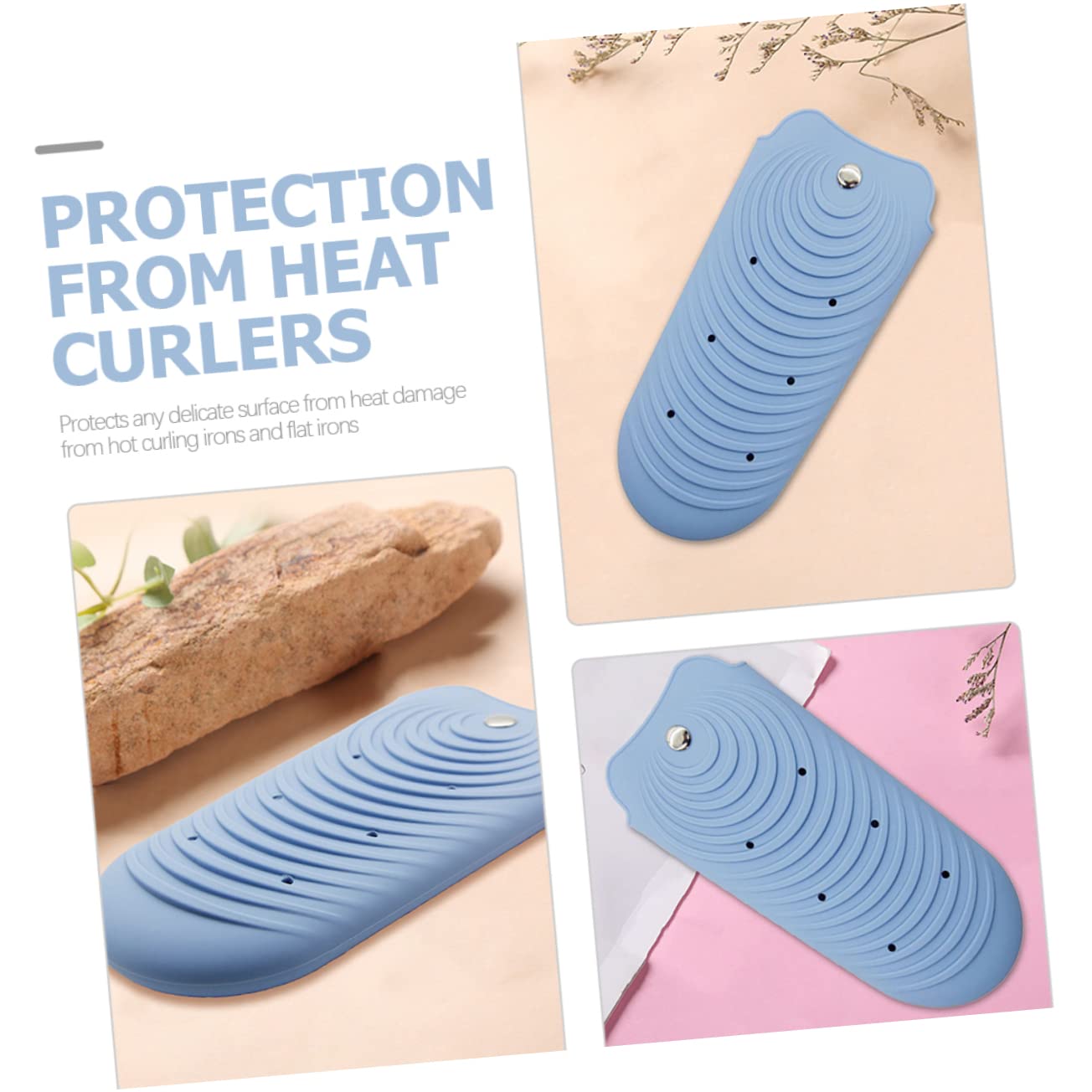 Didiseaon Silicone Insulation Pouch Hair Curler Holder for Heat Resistant Hair Styling Tools