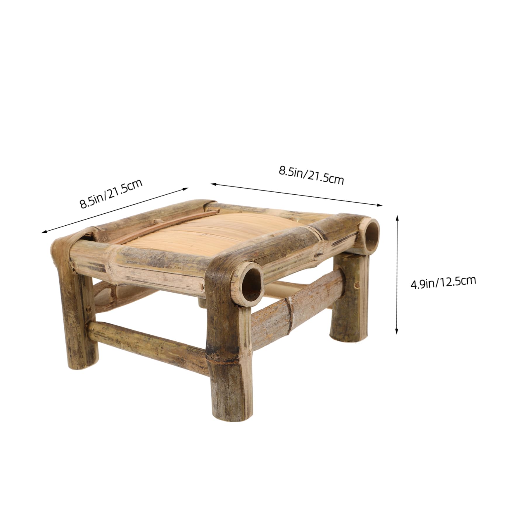 Ciieeo Multi-use Bamboo Stool Anti-Slip: Compact Strong for Boys and Girls Seniors Daily Tasks