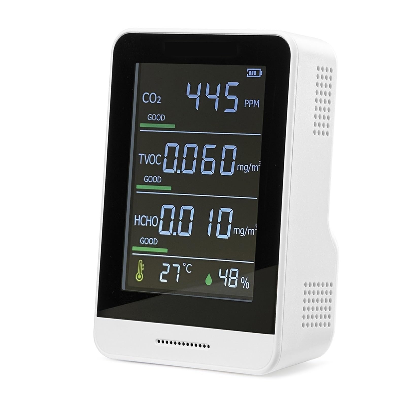 Monitor di qualità dell'aria Misuratore CO2 for interni Tester accurato for temperatura formaldeide e umidità relativa Per cucina e camper