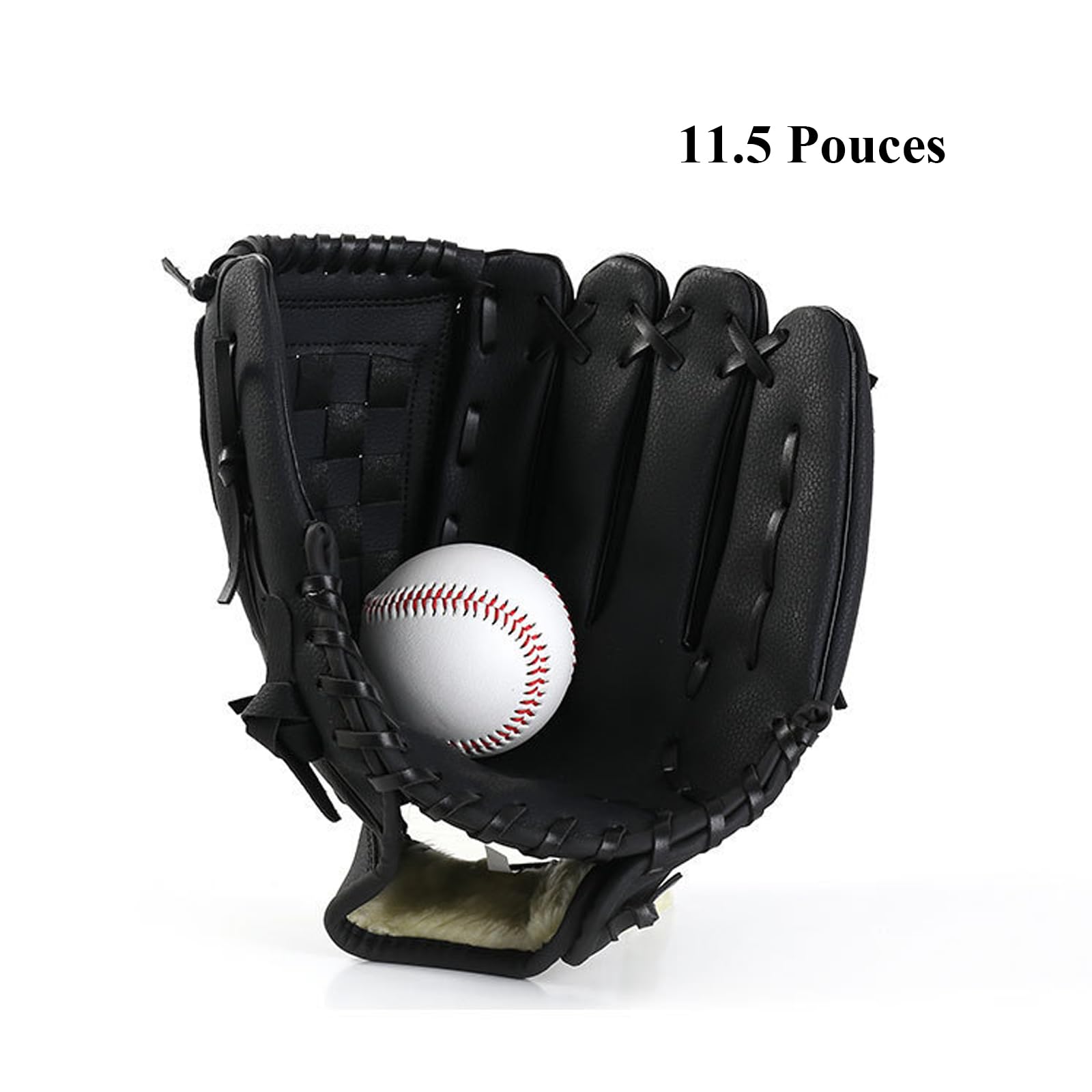 Gant de Baseball et Softball PU pour Lanceur de Champ Intérieur avec Sac de Rangement, Confortable et Réglable pour Enfants et Adultes, Gant Multifonctionnel pour Baseball et Softball
