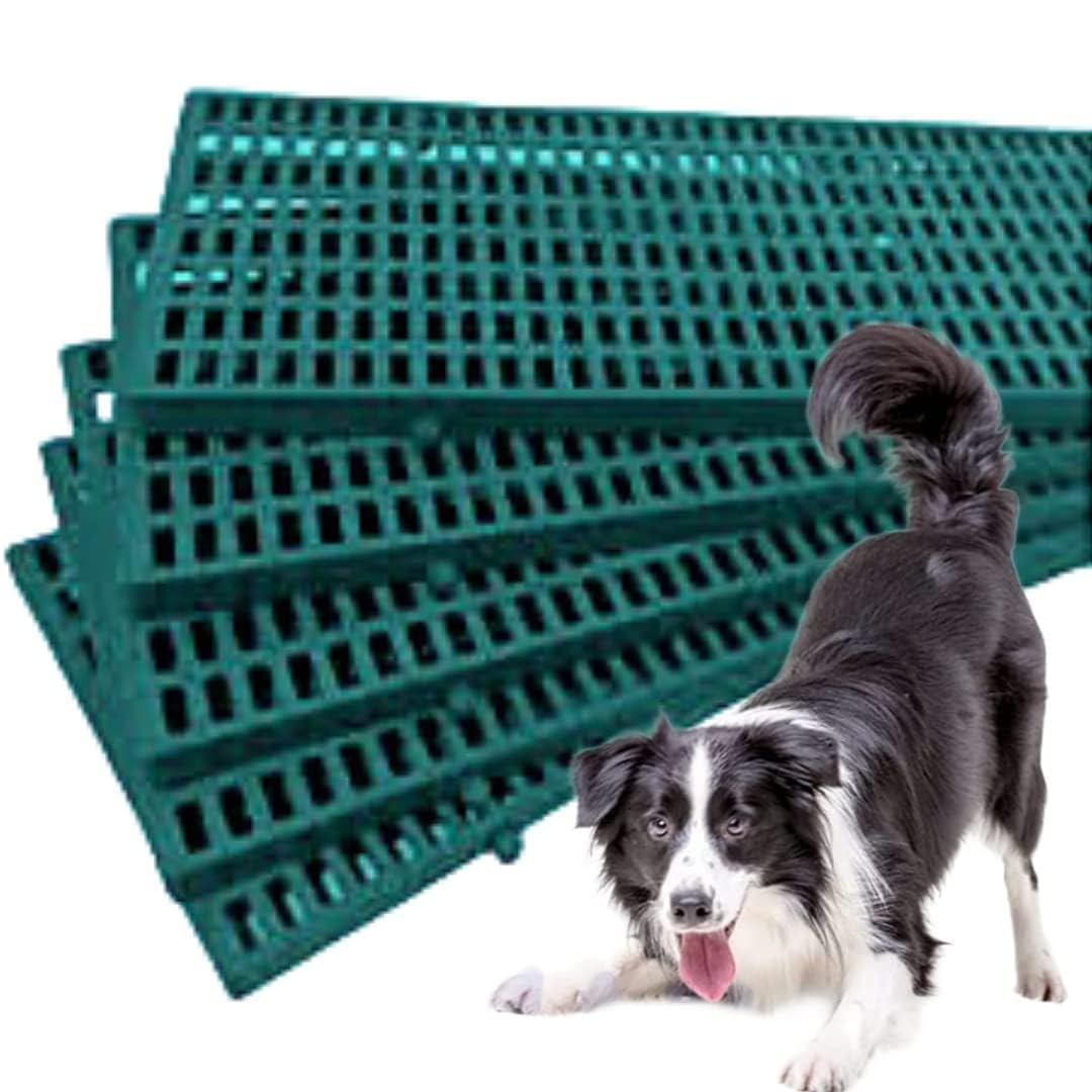 Toms Pet Mall Pet Plastic Flooring Mat for Dog/Cat/Rabbit/Goat Multipurpose Floor Mat 36x12 Inch (Black, Dog MAT Set of 4 PCS) (B0CNZV834M) Amazon Price History, Amazon Price Tracker