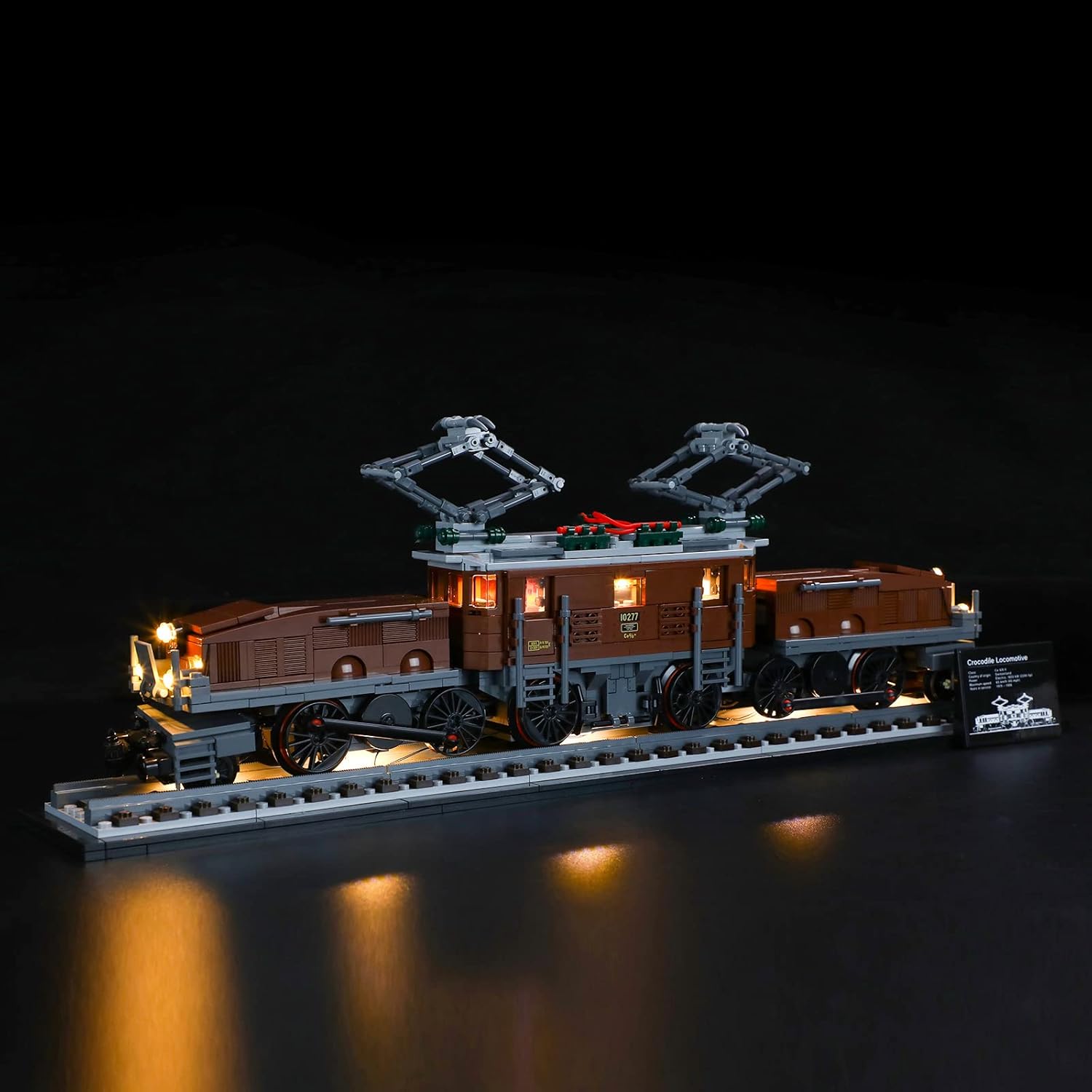 GEAMENT LED Light Kit Compatible with Lego Crocodile Locomotive - Lighting Set for Creator 10277 Building Model (Model Set Not Included)