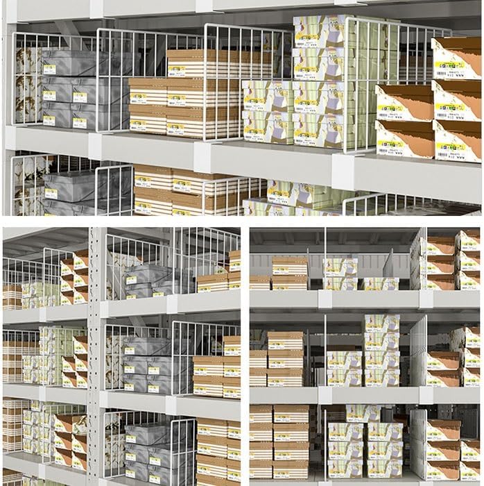 10 Pack Desk Privacy Divider & Shelf Dividers for Closet nizat - Perfect for Clothes, Boo, Bedroom, Wardrobe & Kitchen Cabinet STO (59x30x6cm)