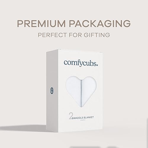 Miniatura 10 de Comfy Cubs Manta de muselina neutra para envolver para niños y niñas, artículos esenciales para bebés, registro y regalo (sol rubor)