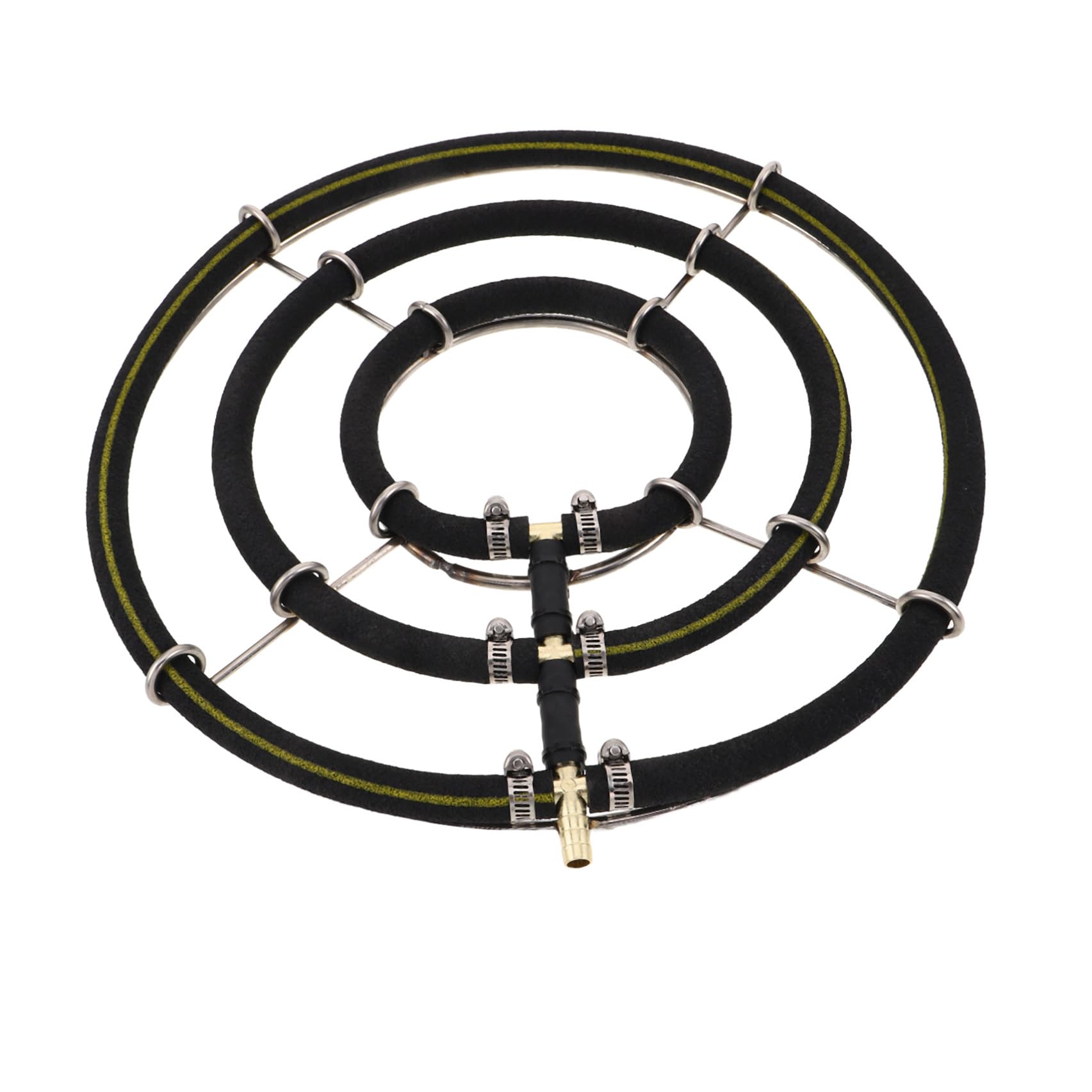 Hemobllo Anillo para Oxigenación Mejorada para Acuario Difusor de Burbujas de Oxígeno de 35cm en Acero Inoxidable 3 Aros, Liberación Fina de Burbujas en Acuarios Familiares y Granjas