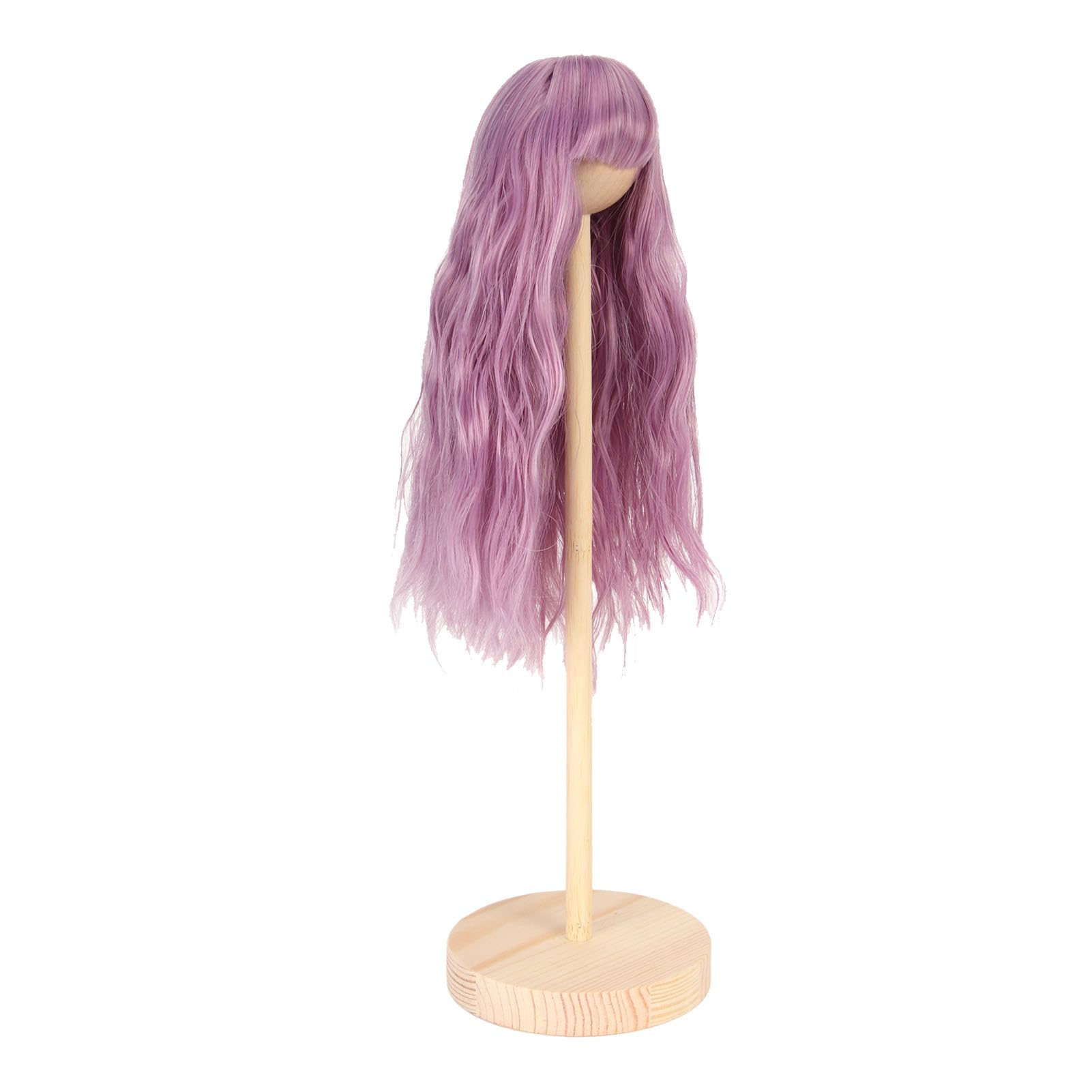 Parrucca Bambola, 1/6 Bambola con Strumento di Riorganizzazione, Seta Artificiale di Seta Riccia Riccia per 15,5-17 Cm Bamboli di Circonferenza della Testa (PURPLE)
