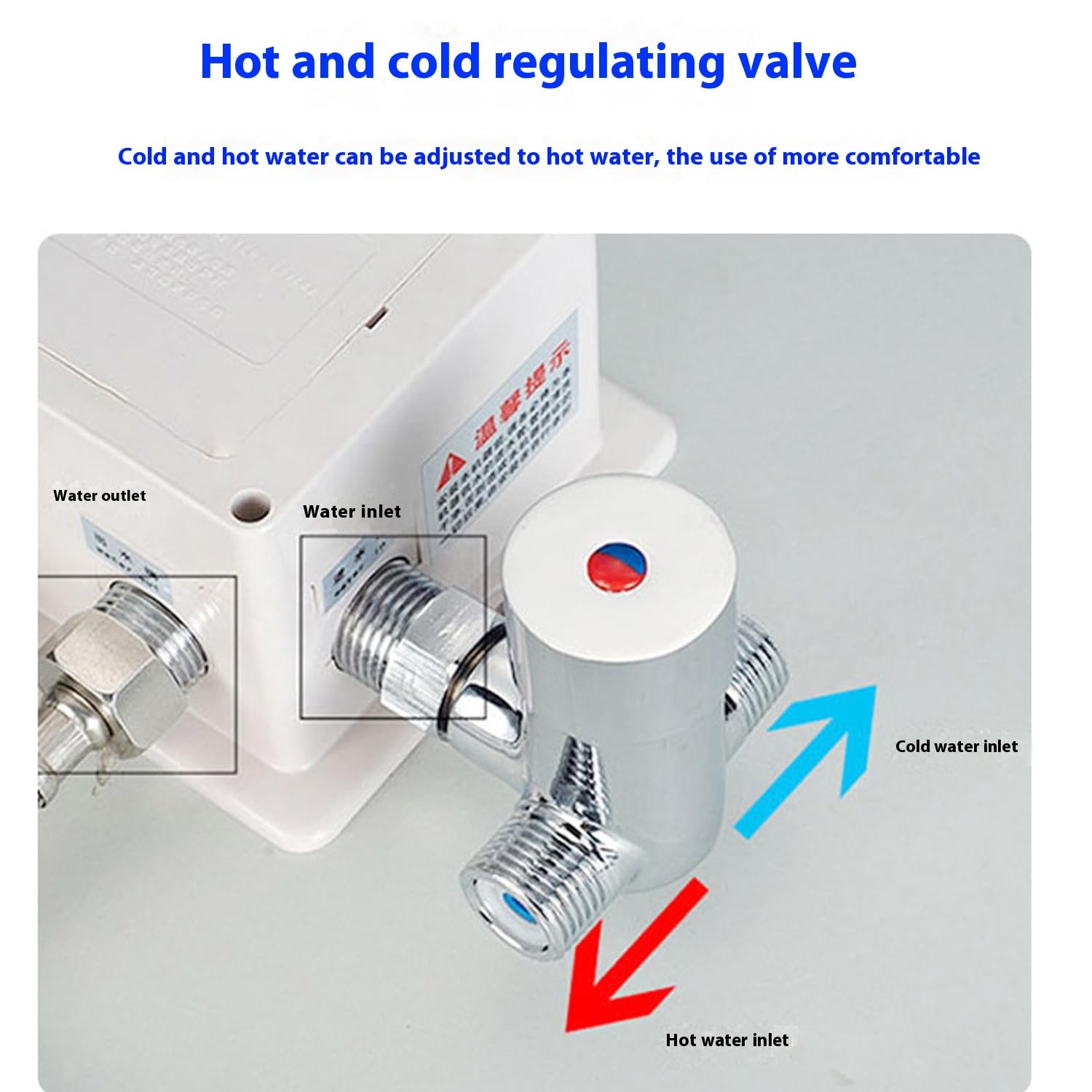 Genérico Grifos de Sensor automático para Lavabo de baño, Grifo Mezclador sin Contacto con Control de Agua Caliente y fría, grifos de Lavabo Alto con Acabado Dorado