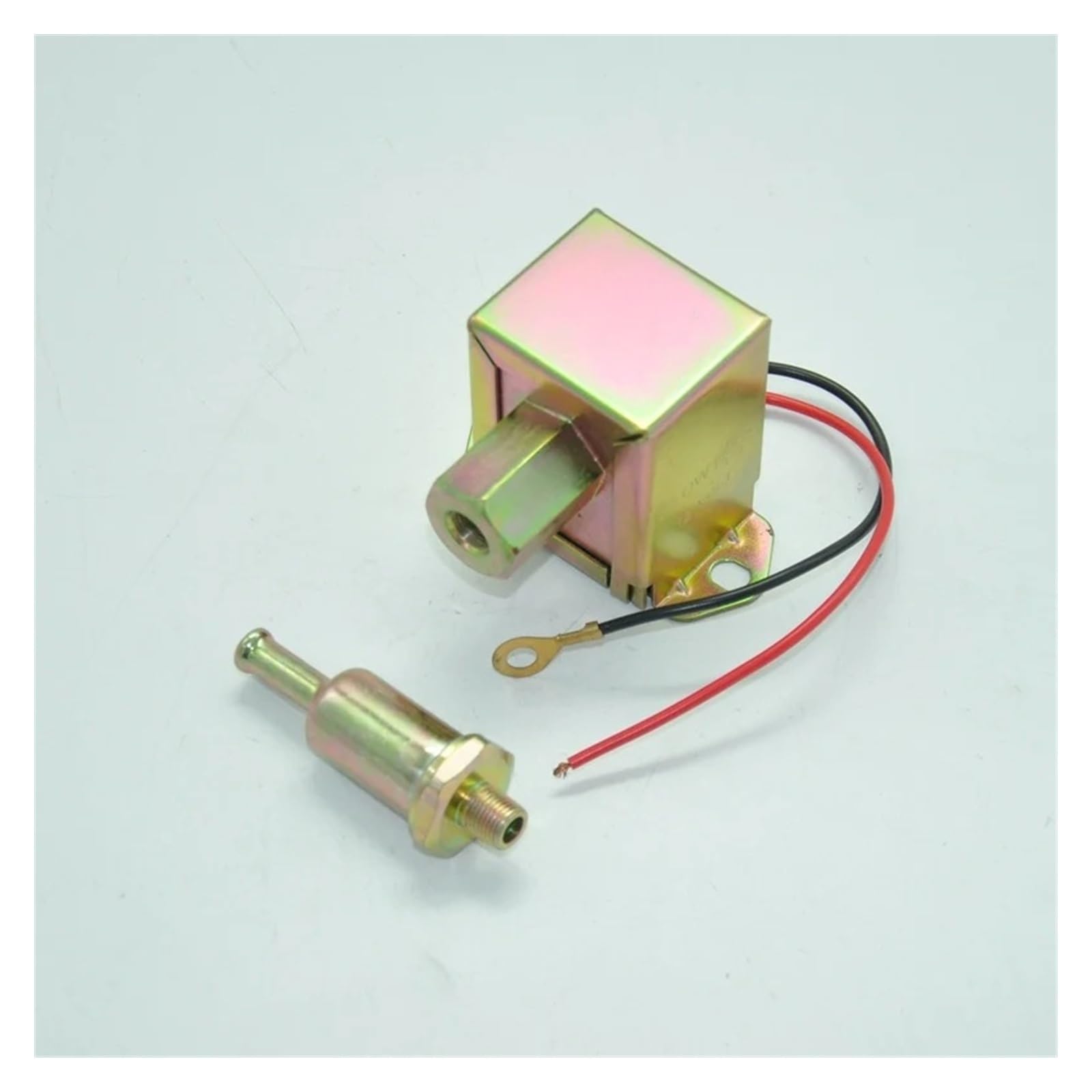 Pompe Essence Pour 40104 40105 40106 P502 Carburateur Diesel Essence 12V Facette Rouge Haut Carré Pompe À Carburant Électrique Basse Pression Externe