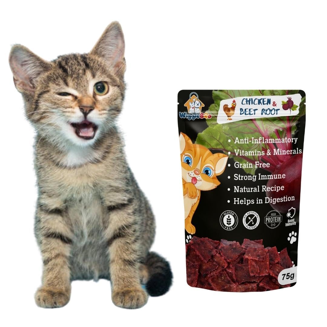 See full amazon price history chart for WiggleBoo Chicken & Beetroot Cat Treat | Helps Immune System & Digestion | Crunchy Healthy Snacks | 75g WiggleBoo Chicken & Beetroot Cat Treat | Helps Immune System & Digestion | Crunchy Healthy Snacks | 75g (B0BFWJMJBF) Amazon Price History, Amazon Price Tracker