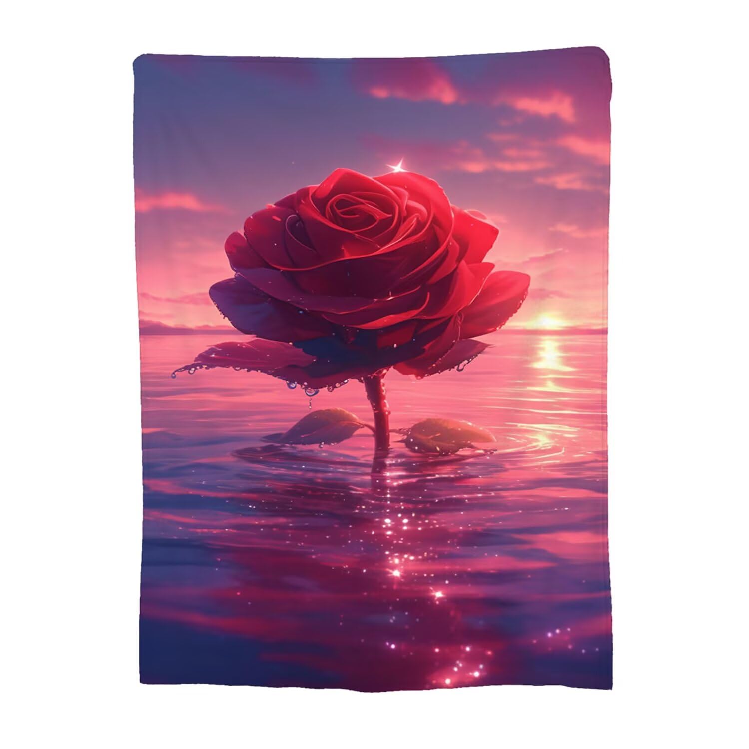 Couverture flanelle rose 100x150 cm douce et légère pour lit et canapé
