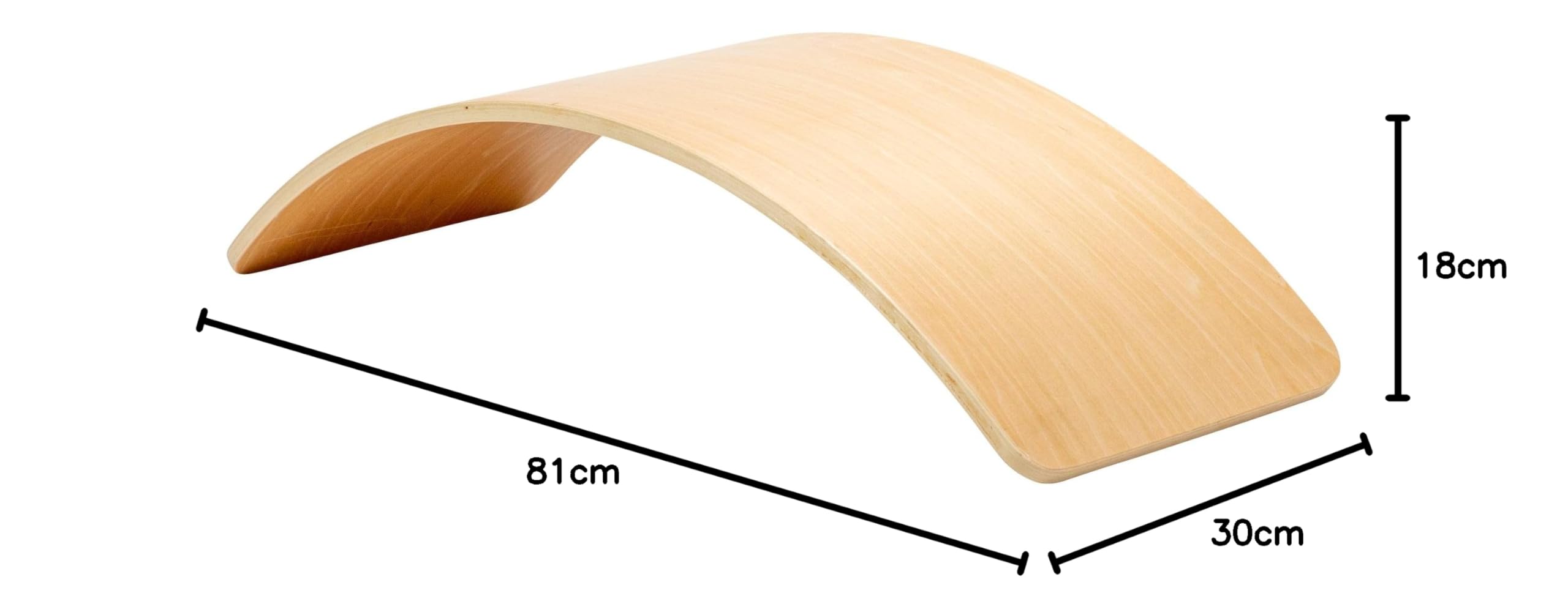 TP Toys Planche d’Équilibre en Bois FSC Active-Tots – Montessori Dès 12 Mois – Développe Motricité, Équilibre et Confiance – Design Épuré – Usage Domestique – 81 x 30 x 18 cm