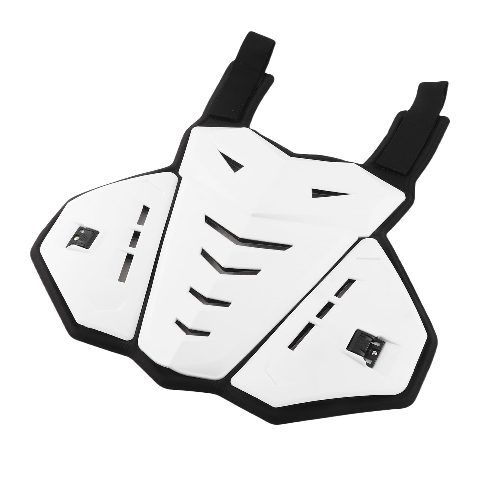 Generic Biker Stunt Racing Armor Vest Guard Chest, Motocyklowa Kurtka Ochronna Trwała do Uprawiania Sportów na świeżym Powietrzu, Jazdy na Rolkach Przełajowych (WHITE)