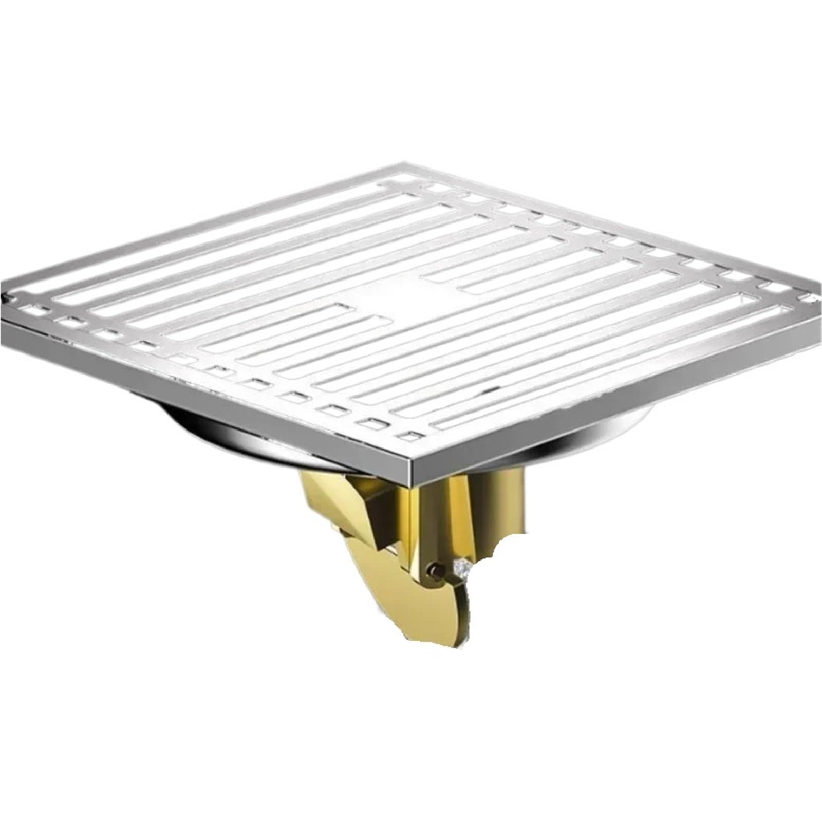 Siphon de sol anti-odeurs pour éliminer les reflux de douche et cuisine en acier inoxydable