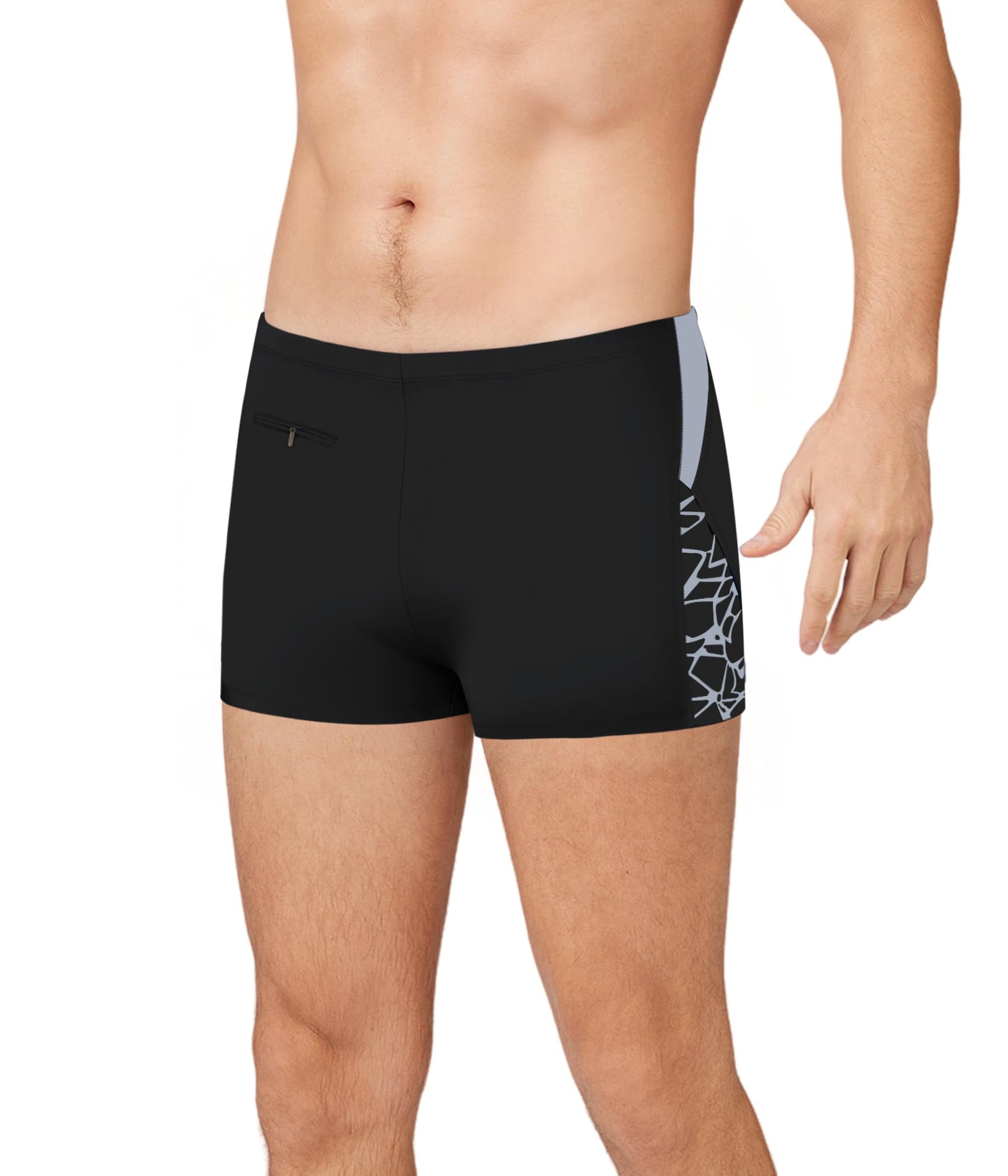 Men's Swimming Shorts Sports Swimwear Quick Drying Men's Swimwear Trunks Swimming Trunks Pants-image-34