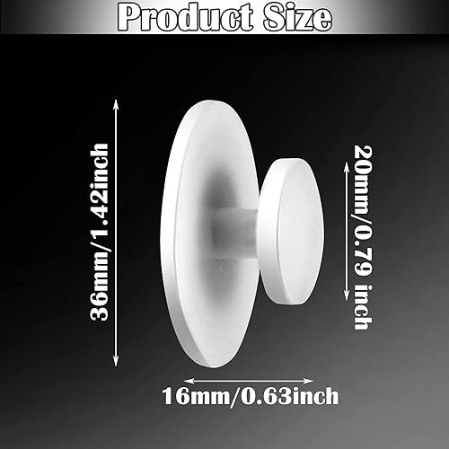 Miniatura 2 de 24 pomos adhesivos para gabinetes, pomos adhesivos instantáneos para gabinete, perilla de cajón autoadhesiva, mini tiradores auxiliares, ayudante