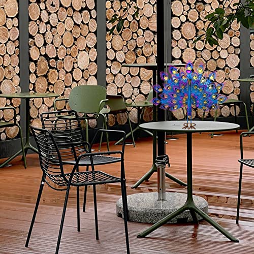 Beautiful Peacock Statue Decor, Metal Peacock Statue Garden Decor, Beautiful Metal Peacock Outdoor Statue, Retro Wrought Iron Peacock Statue Decor, Outdoor Statue For Yard Home Art Decor (30X30X20Cm) #TOP4