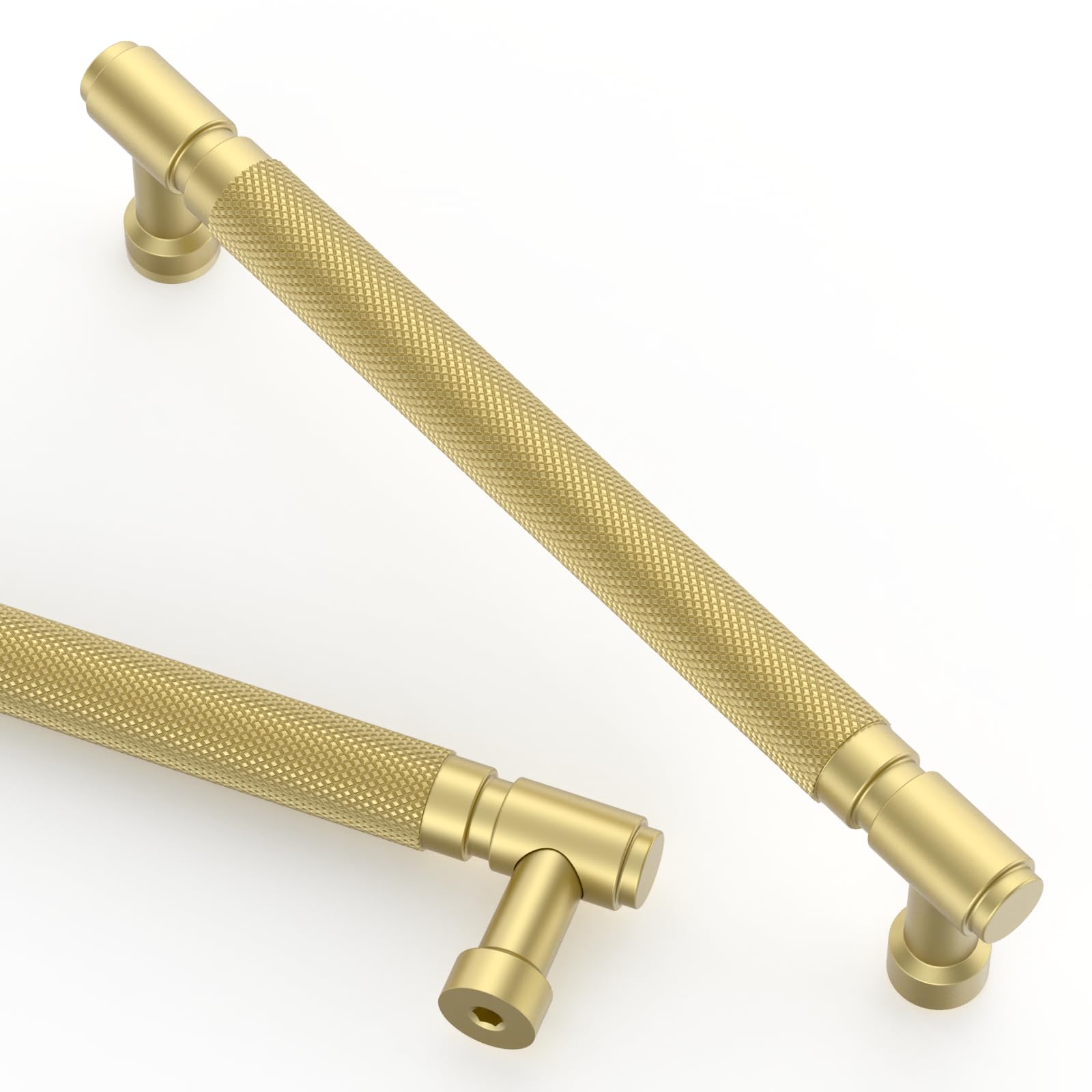 Asidrama 10 Pack 5 Inch(128mm) Brushed Satin Nickel Cabinet Pulls Knurled Kitchen Cabinet Handles, Cabinet Pulls Kitchen Cabinet Hardware for Cupboard Drawer Pulls — Amazon image 22