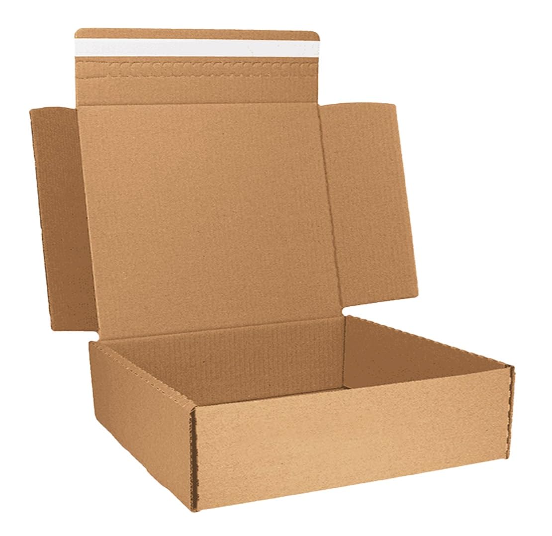 Tezraftaar® 5 x Corrugated Cardboard Sticky Boxes 15.5" x 12.5" x 5" Large Letter Parcel Packaging Shipping Posting E-commerce Business