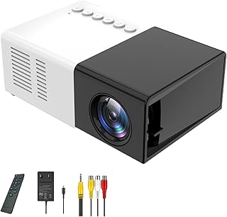 Portaflixx - Portaflixx Pocket Projector 2.0, Mini Projector, LED Video Projector for Home Theater Movie Projector, Portaflixx Pocket Projector (Color : Black)