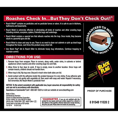 Black Flag 11020-1 Roach Motel Insect Trap, 12-Pack #TOP3