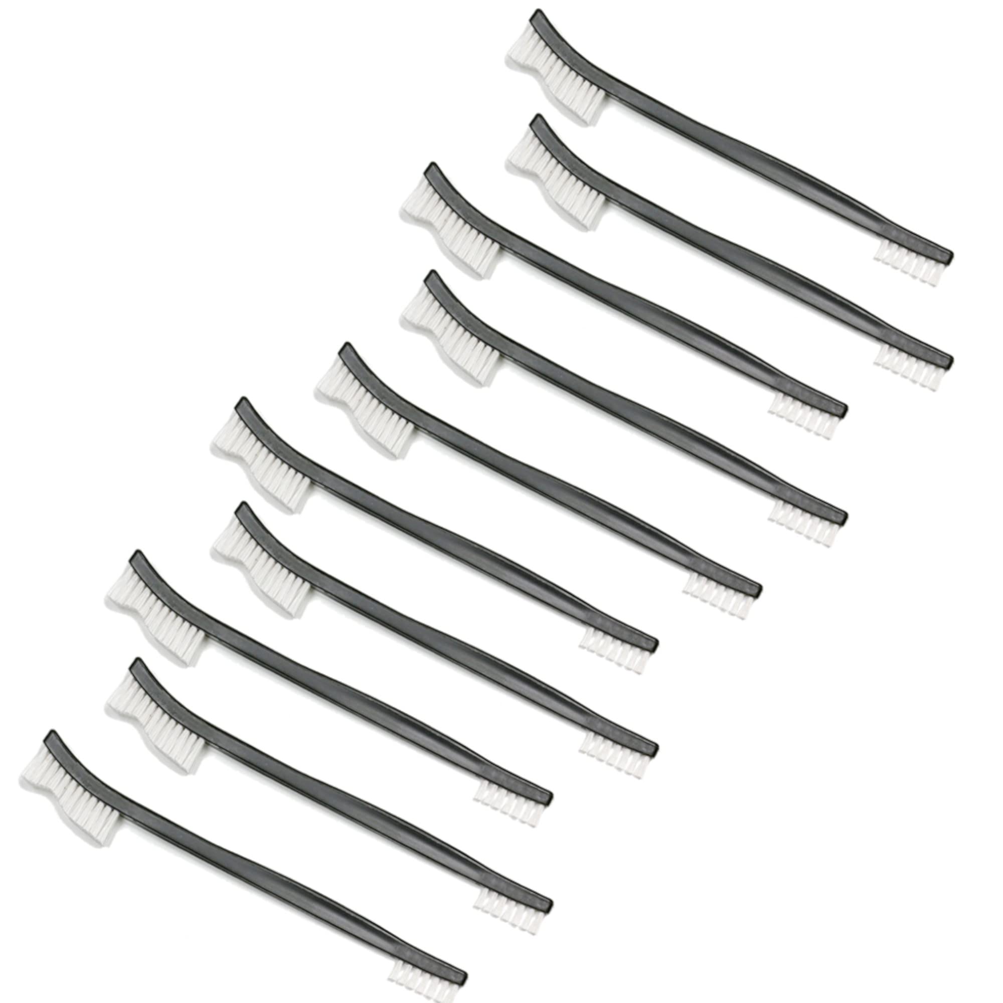 MaximalPower Double-Ended Gun Cleaning Brushes 7 Inch Nylon All Purpose Cleaning Brush with Plastic Handle, 10 Pack