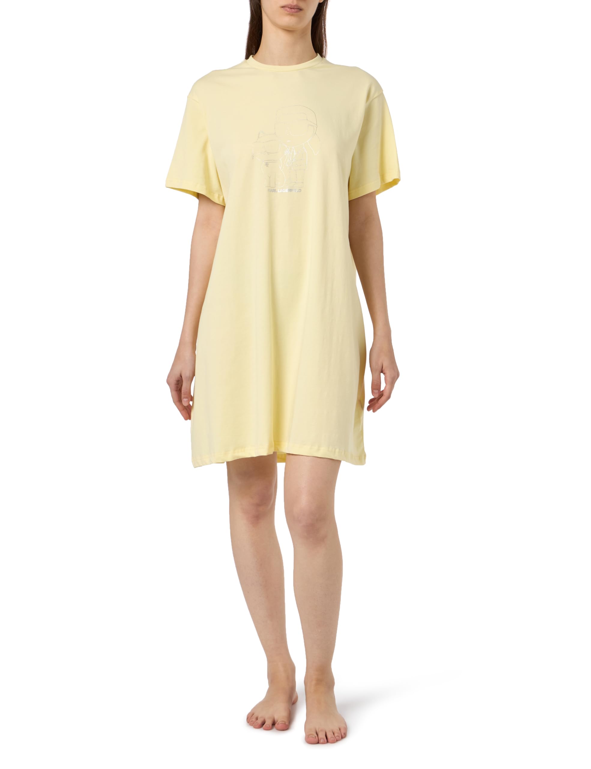 Karl Lagerfeld Mujer Ikonik 2.0 T-Shirt Pyjama Dress