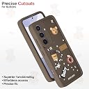 Pikkme Back Cover for Samsung Galaxy S24 5G | Cute Fun Cartoon 3D Bear Silicone Full Body Protection Bumper Cover (Brown) gallery image