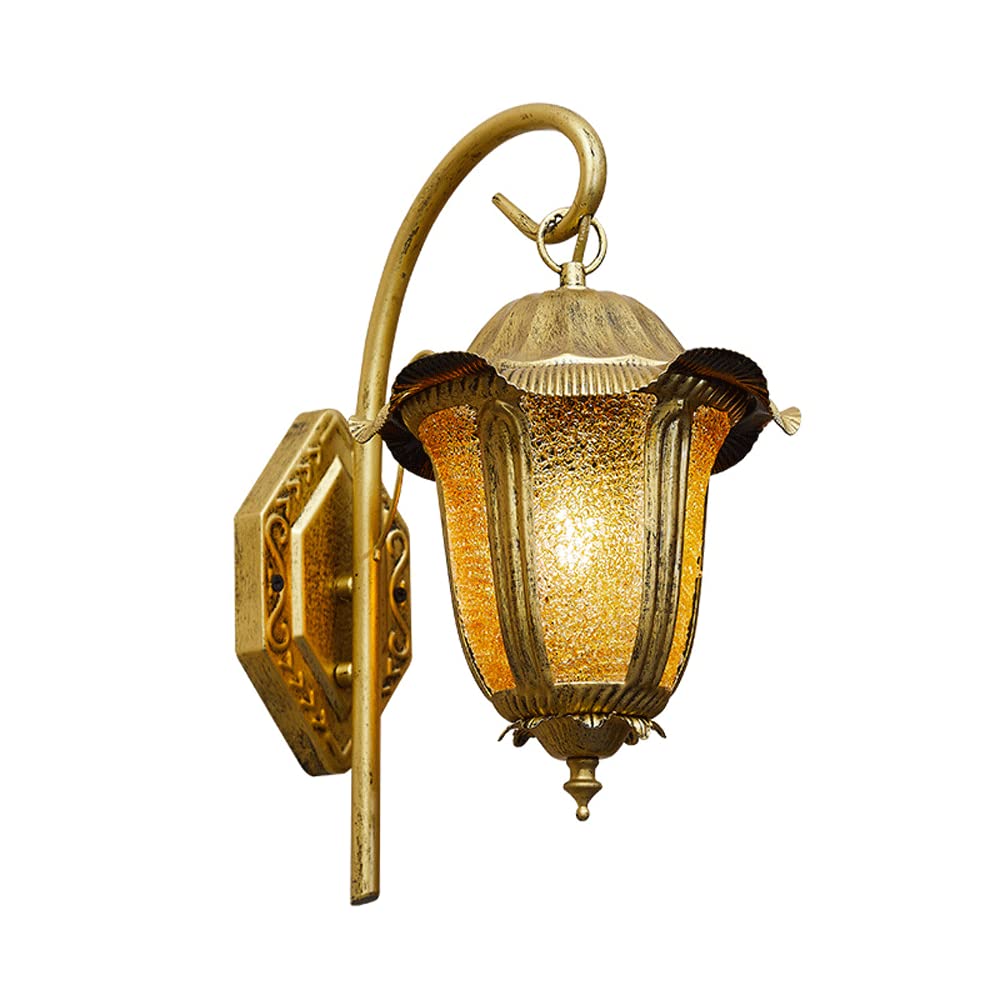 FYZDLAOR Bohemia Wrought Iron Wall Sconce for Hotel Bedside Restaurant Living Room Bathroom Bedroom and Hallway Wall Sconce Lighting(E27)