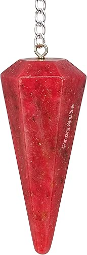 Vista 84 de Péndulo de cristal para adivinación - Cristales de radiestesia certificados y piedras curativas para el equilibrio del chakra y meditación - Mejora