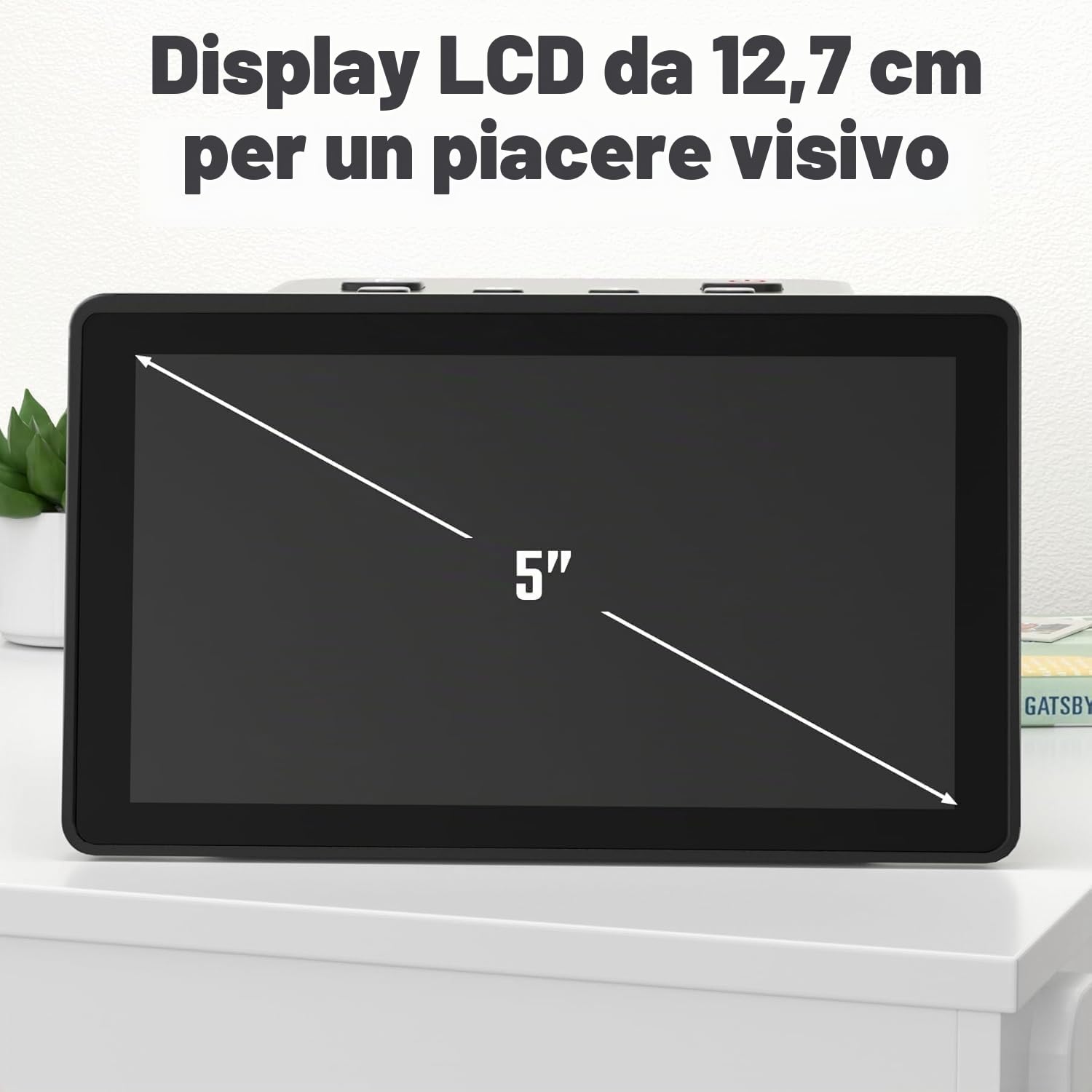 Scanner per Negativi e Diapositive, Display LCD da 5", JPEG 22 MP | Per negativi 135, 126, 110 e KPK, pellicole Super 8, digitalizzazione di pellicole e diapositive, conversione digitale JPEG