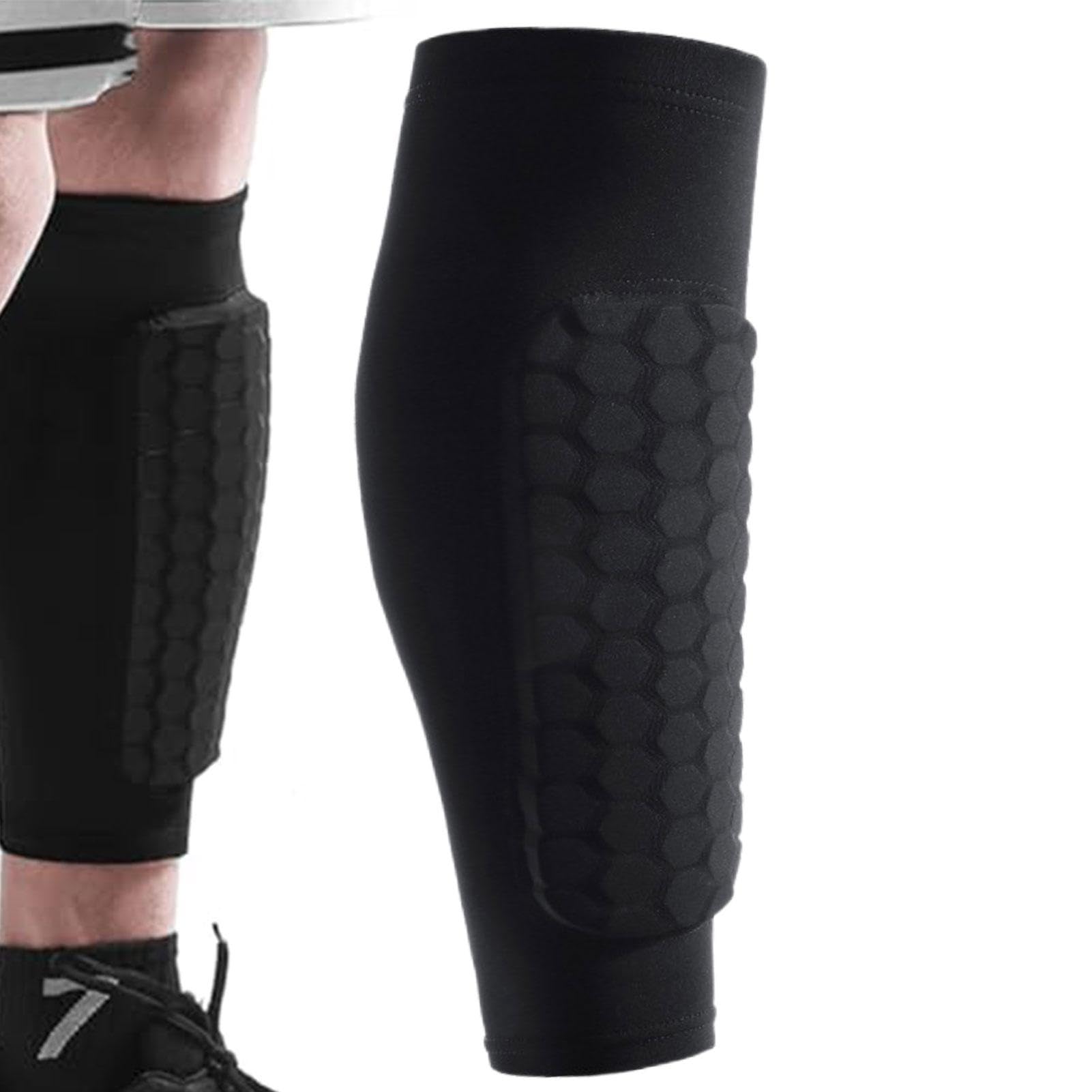 Shin Defender Shin Pads, Shindefender Shin Guards, Shin Defender Shin Guards, Shin Defender Washable, Shin Defenders with Honeycomb Compression Sleeve for Kids, Boys, Teenagers, Adults
