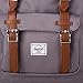 Herschel Little America Laptop Backpack, Grey/Tan Synthetic Leather, Mid-Volume 17.0L