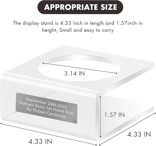 Miniatura 8 de Soporte de bola de acrílico personalizable - Soporte de exhibición para baloncesto, fútbol, rugby, voleibol, fútbol, soporte para pelotas con
