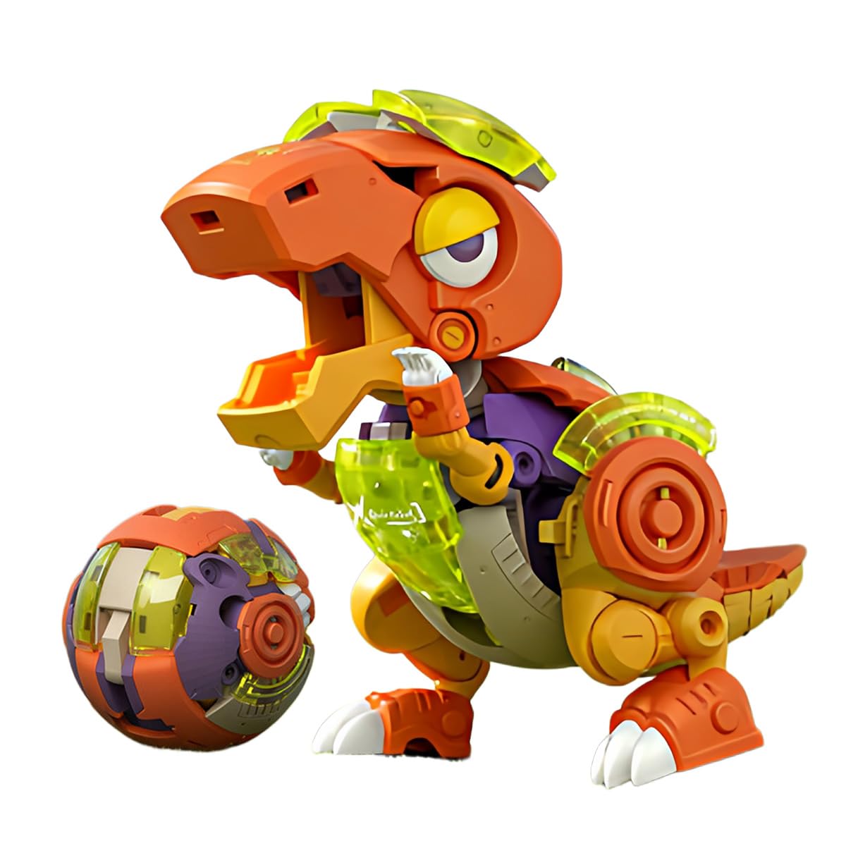 HIPLAY Atomic Box Baobao Dinozaur z Grubymi Brwiami (YH1020) Transformująca się Figurka Akcji Mecha Kolekcjonerska