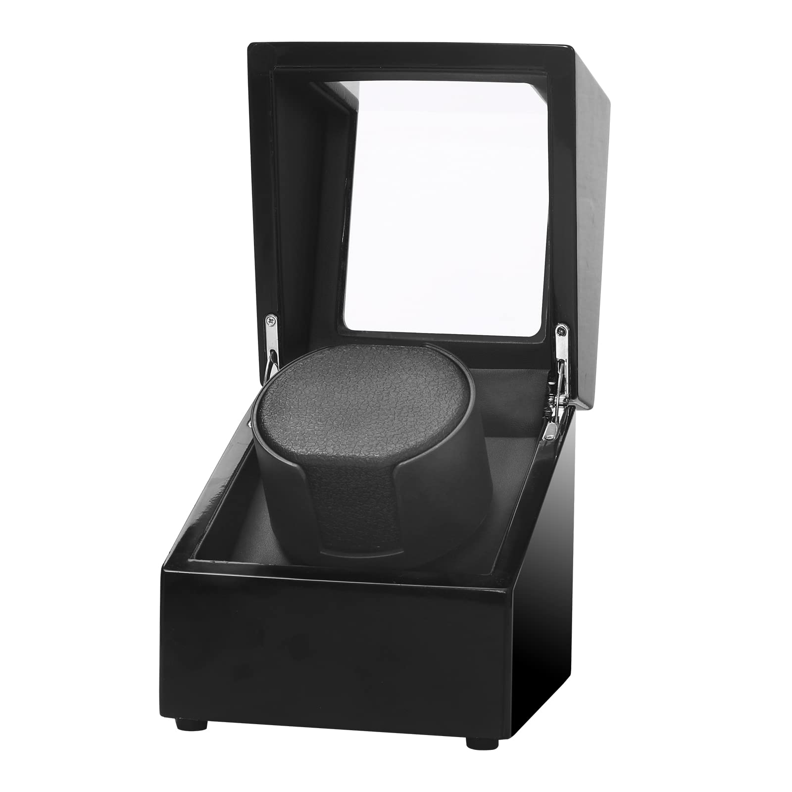 Sepano Single Watch Winder for Automatic Watch with Extremely Quiet Mabuchi Motor and Dual Power Supply (Black1B)