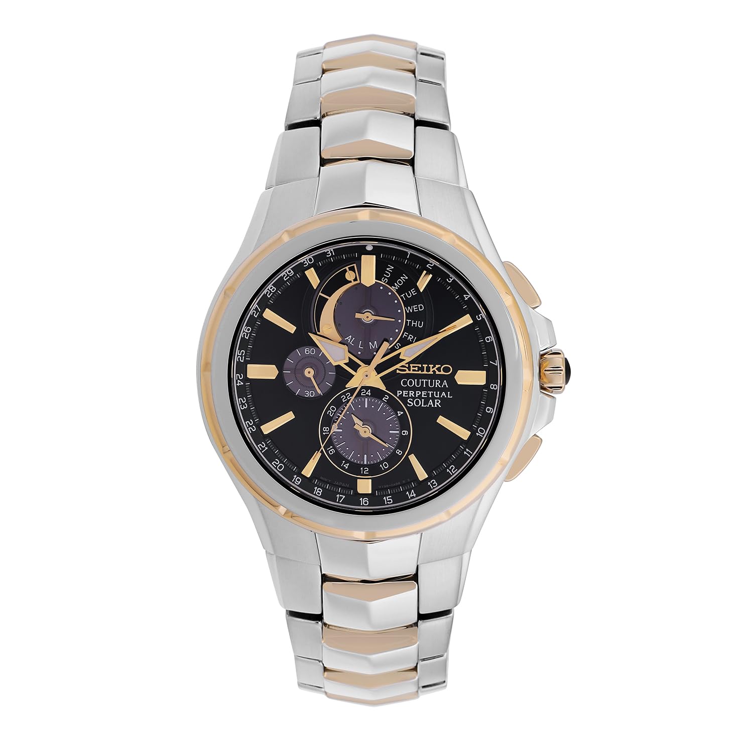 Seiko Stainless Steel Coutura Analog Black Dial Men Watch-Ssc764P1, Bandcolor-Silver (B08BRYR6PW) Amazon Price History, Amazon Price Tracker