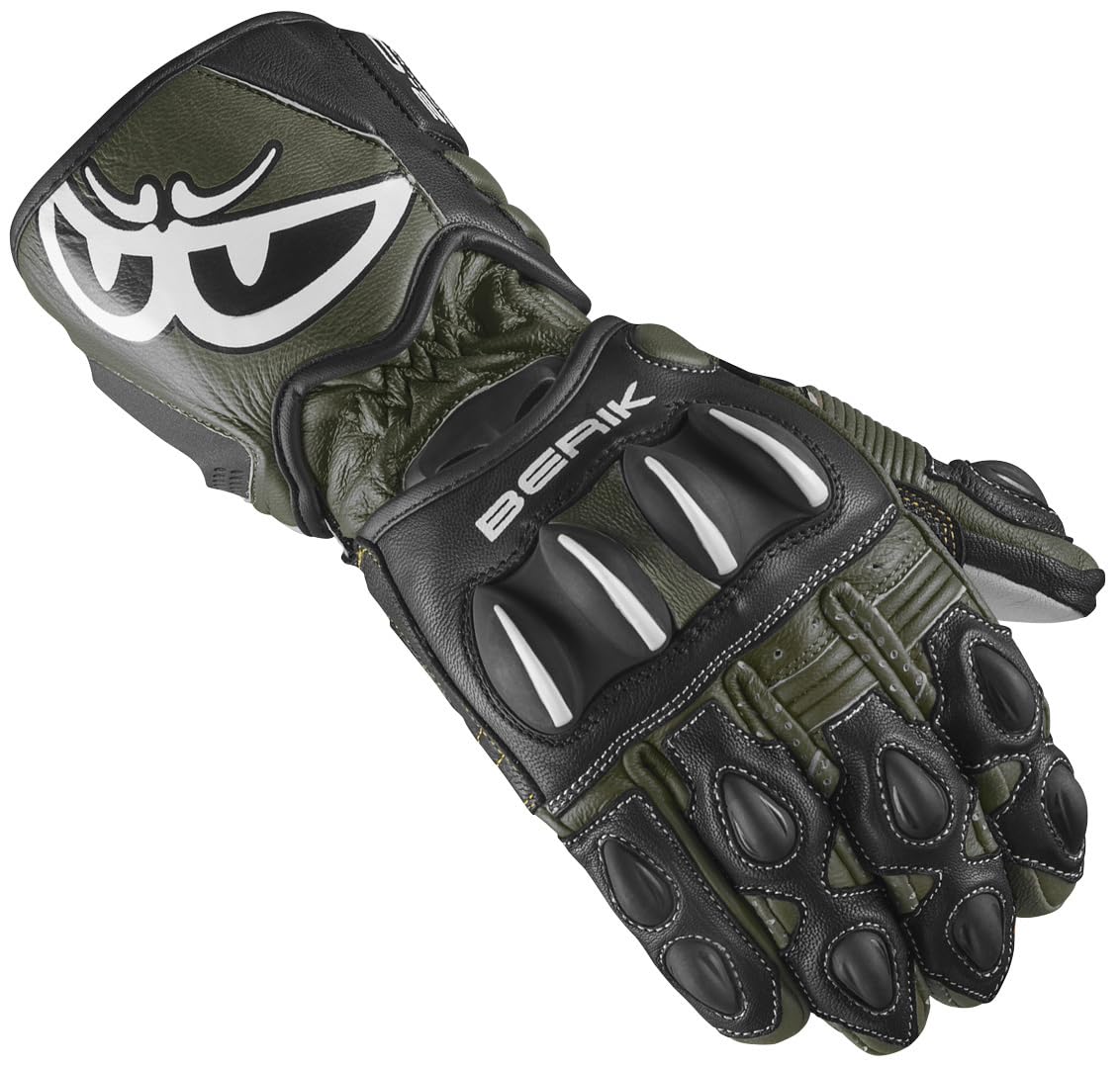 Berik Thunar Evo Rękawice motocyklowe, biały/czarny, XS