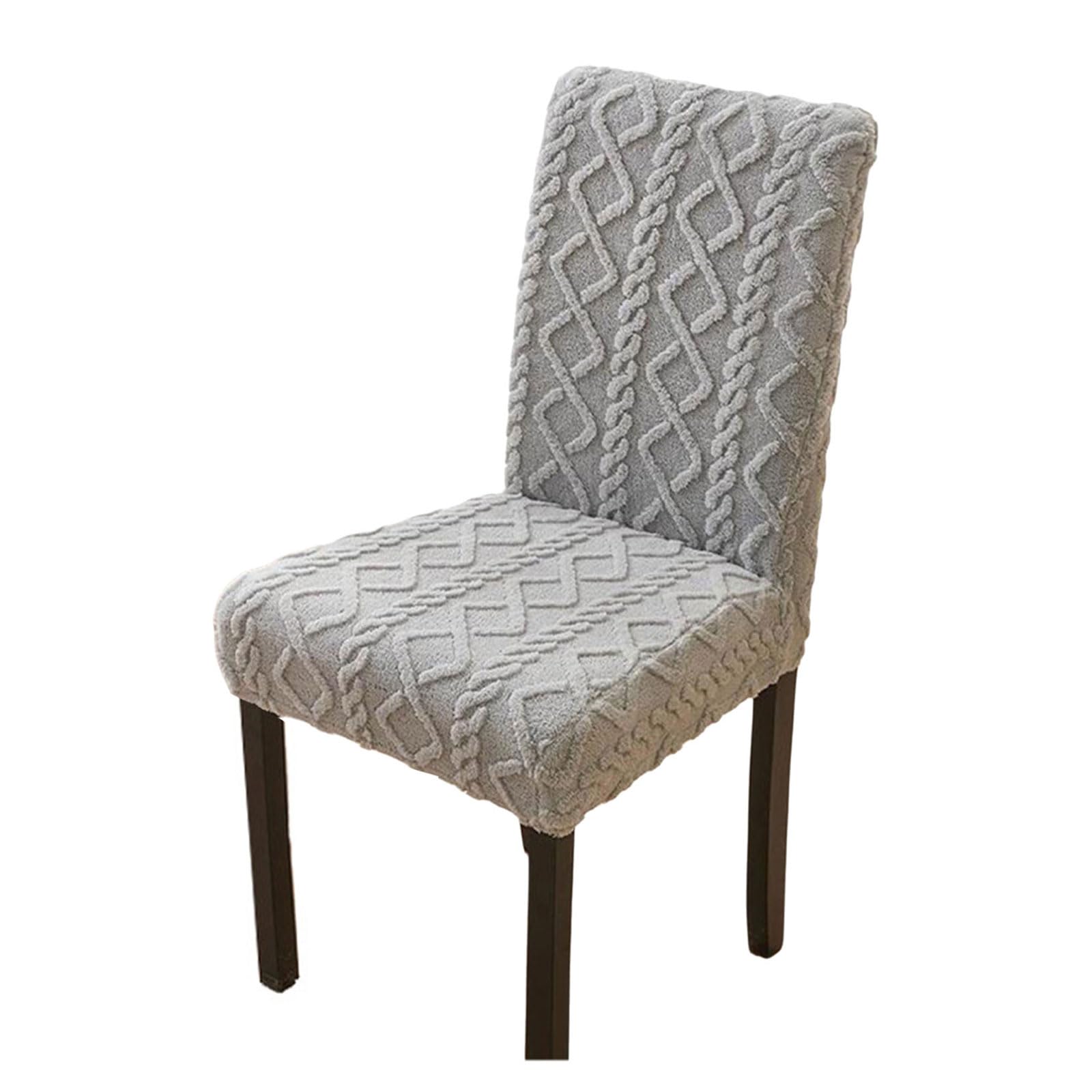 Mllepjdh Jacquards Stretchable Chair Covers Elegant Seats Slipcover for Kitchen and Banquets Seating Plushes Chair Covers