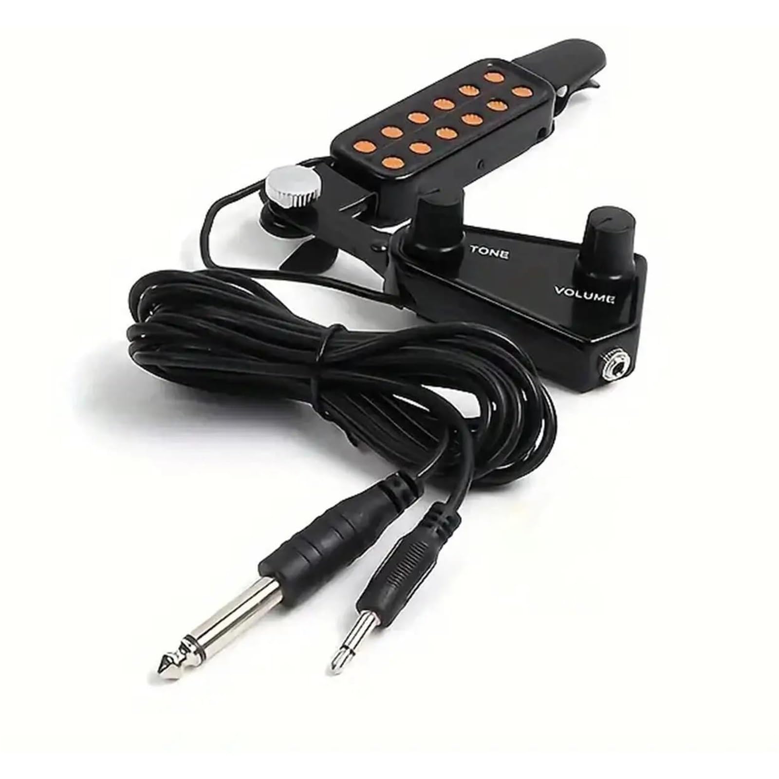 Pickup Per Chitarra Acustica Pickup Per Chitarra Acustica Trasduttore Magnetico A 12 Fori Per Un Suono Migliorato Manopole Di Volume E Tono Regolabili Pickup