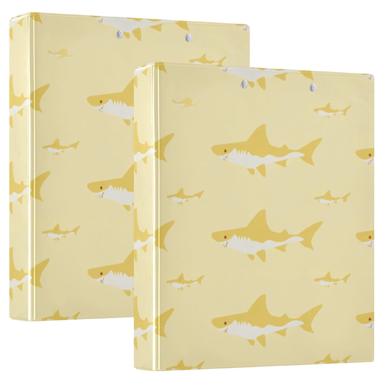 Raccoglitore da 1 e 1/2 pollici Shark Giallo Pastello