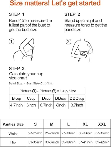 Miniatura 6 de UNIDIOSA Conjunto de brasier y bragas, conjunto de lencería para mujer, brasier de encaje push up, brasier cómodo con aros para mujer, sexy y