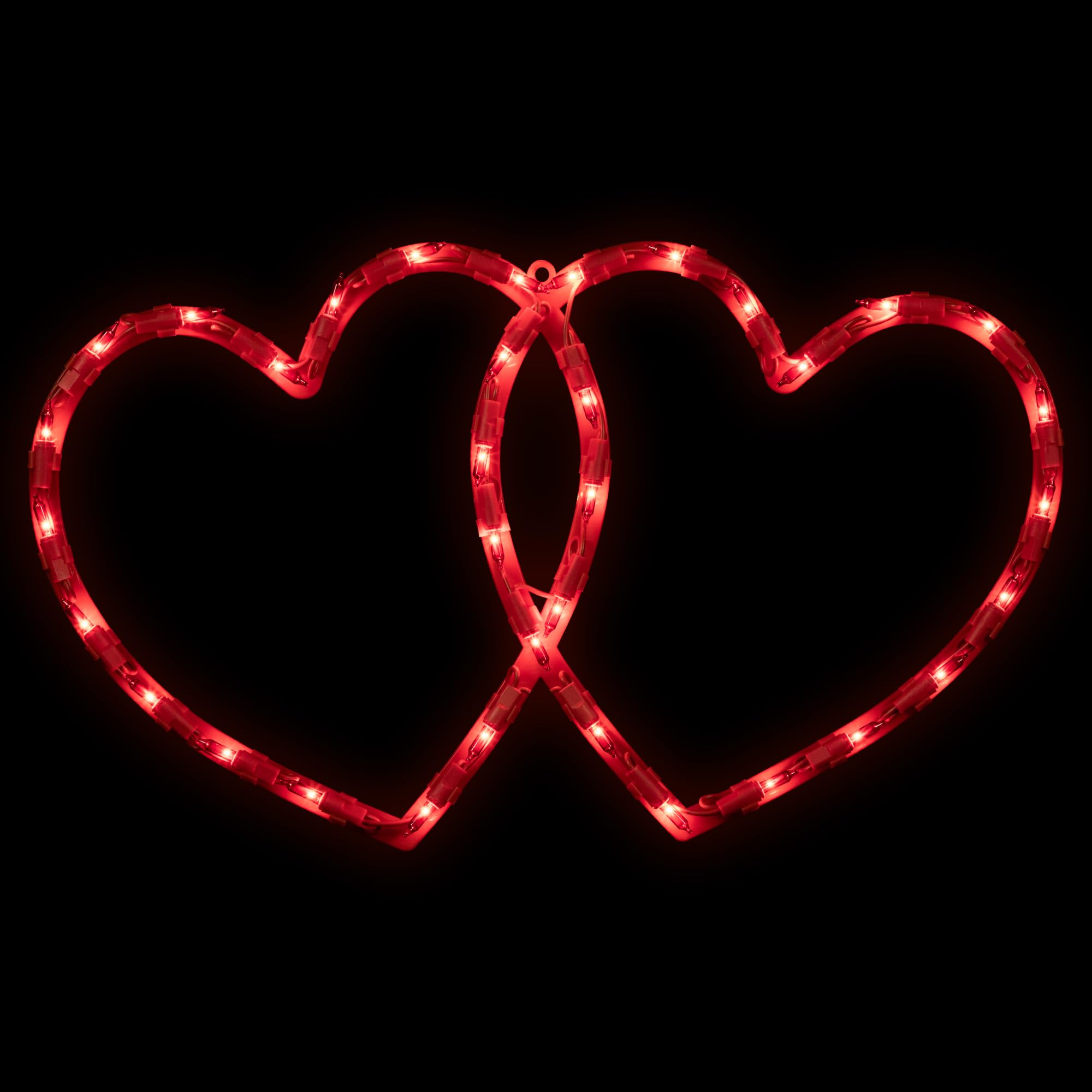 Northlight Lighted Double Heart Valentine's Day Window Silhouette - 17