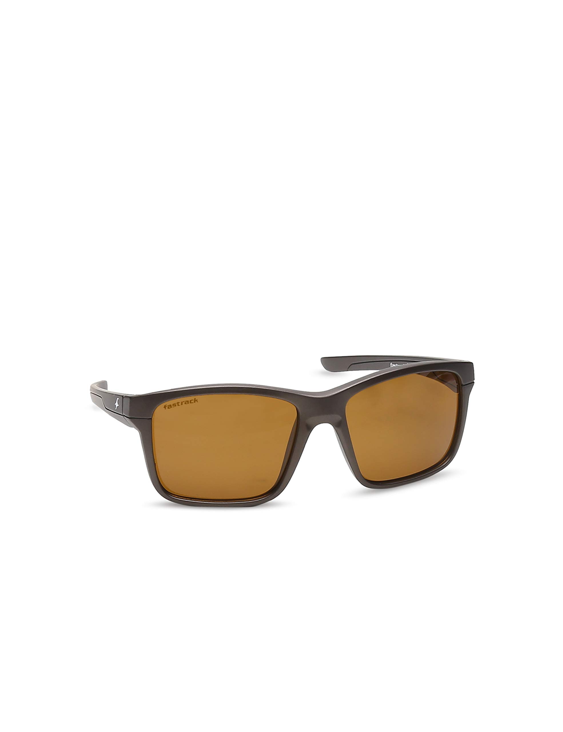 Fastrack Mens Polarized Brown Lens Square Sunglasses Desertcart