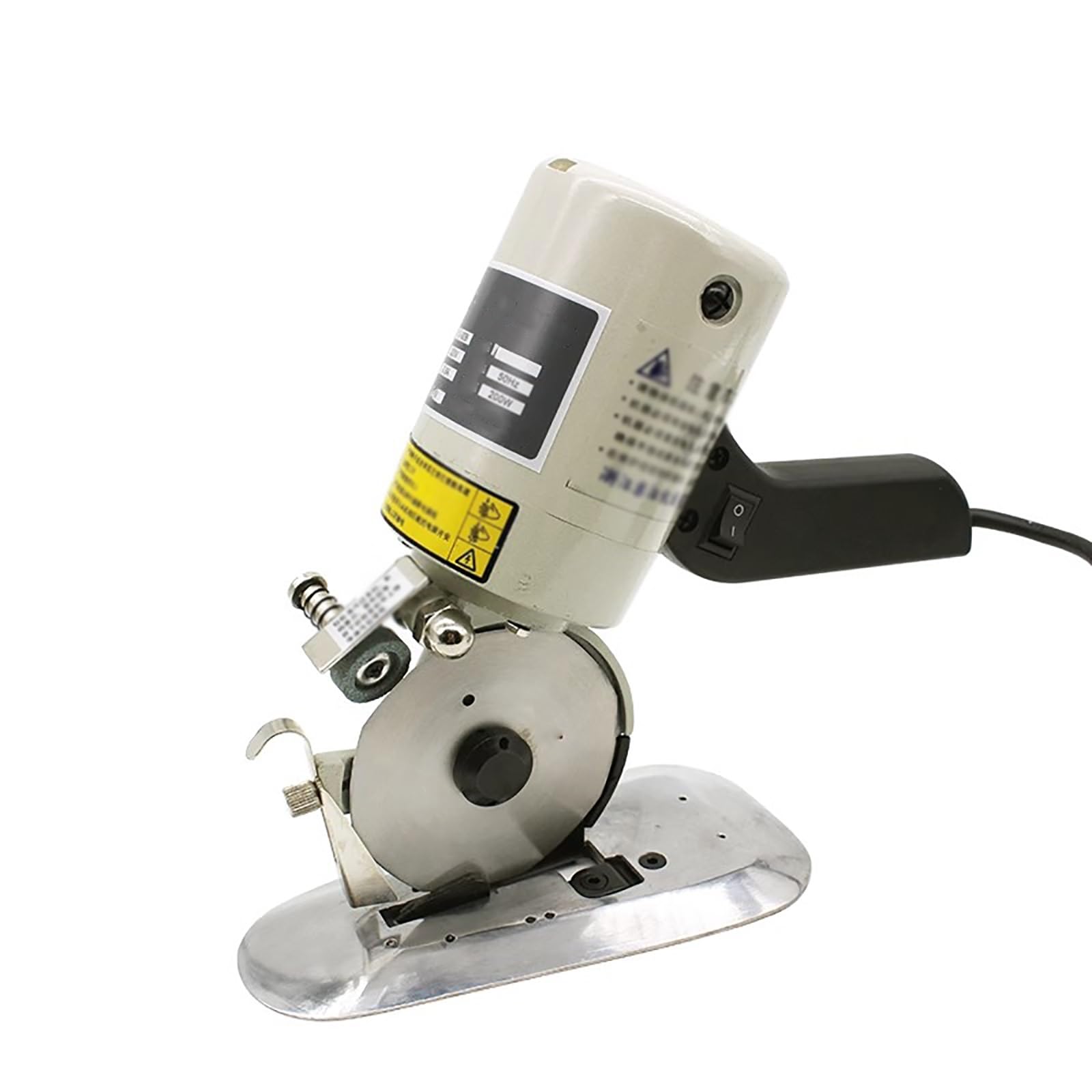 Forbici Elettriche per Impieghi Gravosi, Taglierina Elettrica Rotante per Tessuti, con Lama in Acciaio Rapido, per Tessuti Multistrato da 23 mm, Pelle, Tappetini, Progetti Artigianali