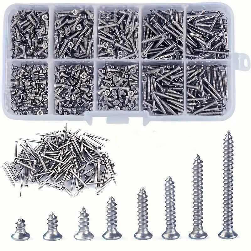 800 tornillos autorroscantes 4-20mm M2 surtido miniatura 1