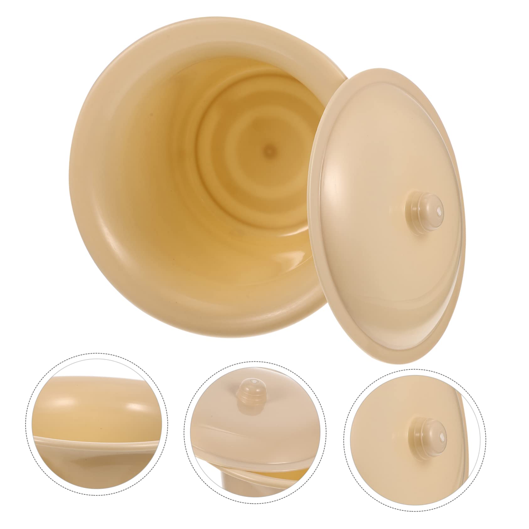 Vaso Multiuso per Orinatoio in Plastica Spesso con Coperchio Superficie Liscia e Resistente alle Macchie per Bambini e Adulti per Uso Famigliare
