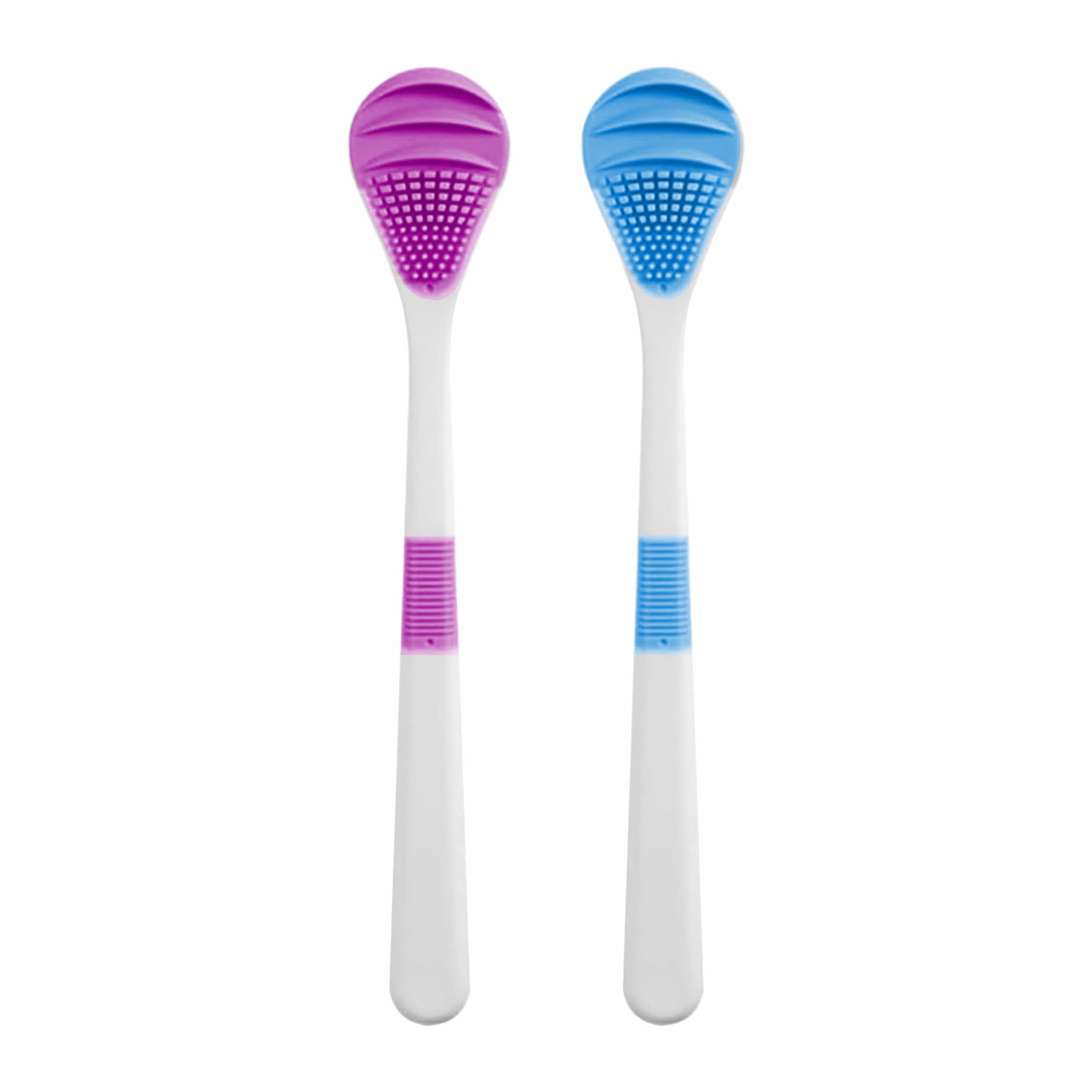 Fan Shape Tongue Cleaner Adults, Silicone Tongue Scraper Soft Tounge Cleaner Helps Fight Bad Breath Tough Cleaner Children Tung Cleaner Tongue Brush pack of 2-picture-33
