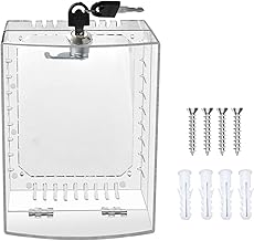 Cubierta de caja de bloqueo de termostato con llave, protector de termostato transparente con cerradura